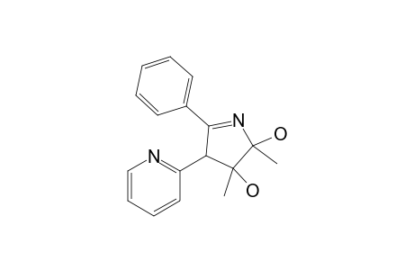 4,5-Dihydroxy-4,5-dimethyl-2-phenyl-3-(2-pyridyl)-1-pyrroline