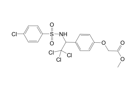 acetic acid, [4-[2,2,2-trichloro-1-[[(4-chlorophenyl)sulfonyl]amino]ethyl]phenoxy]-, methyl ester