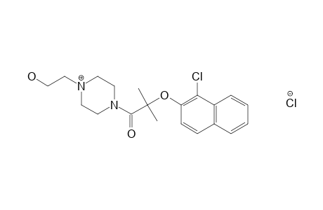 4-{2-[(1-chloro-2-naphthyl)oxy]-2-methylpropionyl}-1-piperazineethanol, monohydrochloride