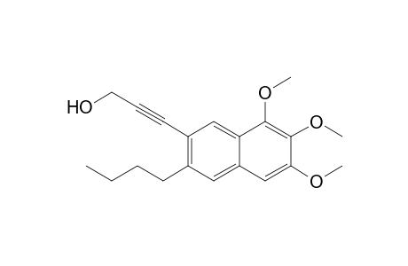 3-(3-Butyl-6,7,8-trimethoxynaphthalen-2-yl)prop-2-yn-1-ol