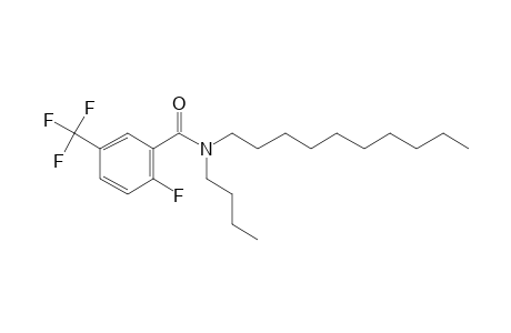 Benzamide, 2-fluoro-5-trifluoromethyl-N-butyl-N-decyl-