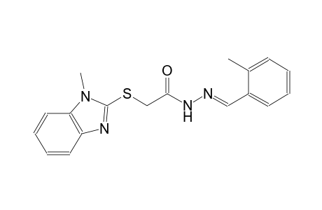 acetic acid, [(1-methyl-1H-benzimidazol-2-yl)thio]-, 2-[(E)-(2-methylphenyl)methylidene]hydrazide