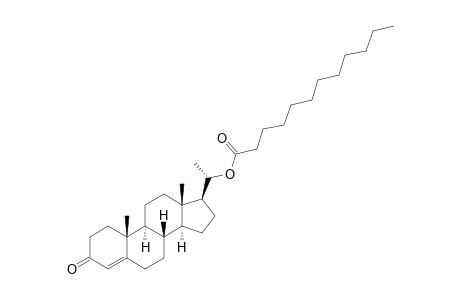 (+)-(20-S)-20-O-LAUROYLPREGN-4-EN-3-ONE