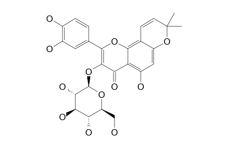 MATSUDONE-A;7,8-(2'',2''-DIMETHYLPYRANO)-5,3',4'-TRIHYDROXY-3-METHOXYFLAVONE-3-O-BETA-D-GLUCOPYRANOSIDE