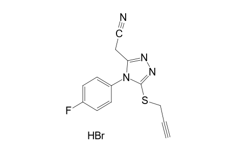 4-(p-fluorophenyl)-5-[(2-propynyl)thio]-4H-1,2,4-triazole-3-acetonitrile monohydrobromide