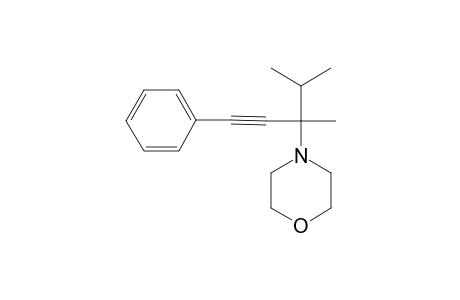 4-(3,4-dimethyl-1-phenylpent-1-yn-3-yl)morpholine