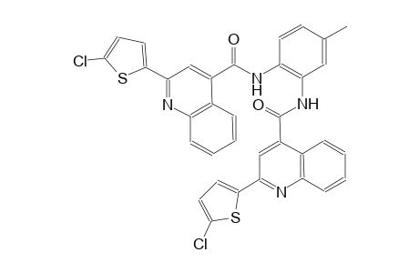 2-(5-chloro-2-thienyl)-N-[2-({[2-(5-chloro-2-thienyl)-4-quinolinyl]carbonyl}amino)-5-methylphenyl]-4-quinolinecarboxamide