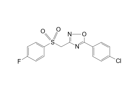 5-(4-Chlorophenyl)-3-(((4-fluorophenyl)sulfonyl)methyl)-1,2,4-oxadiazole