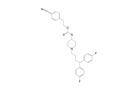 [4-[4,4-BIS-(4-FLUOROPHENYL)-BUTYL]-PIPERIDIN-1-YL]-CARBAMIC-ACID-2-(4-CYANOPHENYL)-ETHYLESTER