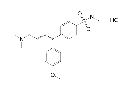 N,N-dimethyl-p-{alpha-[3-(dimethylamino)propylidene]-p-methoxybenzyl]benzenesulfonamide, hydrochloride