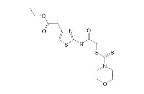 Ethyl 2-[2'-(4"-morpholinyl)thiocarbamoyl]thio]acylamino]-thiazol-4-acetate