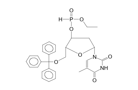 5'-TRITYLTHYMIDINE-3'-ETHYLPHOSPHITE (DIASTEREOMER MIXTURE)