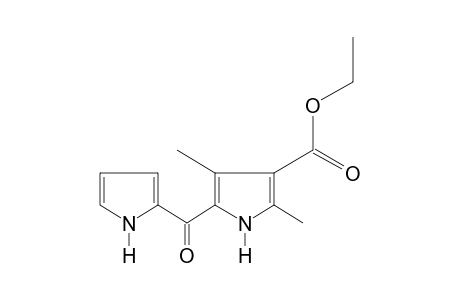 2,4-dimethyl-5-(pyrrol-2-ylcarbonyl)pyrrole-3-carboxylic acid, ethyl ester