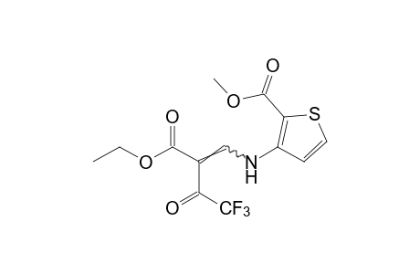 3-[(2-carboxy-3-oxo-4,4,4-trifluoro-1-butenyl)amino]-2-thiophenecarboxylic acid, 3-ethyl 2-methyl ester