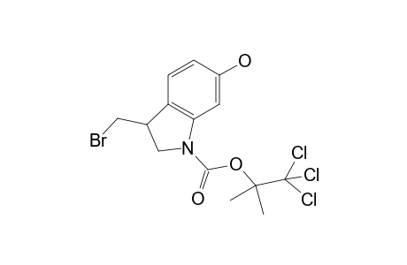 6-Hydroxy-3-(bromomethyl)-2,3-dihydro-1H-indole-1-carboxylic acid, 2,2,2-trichloro-1,1-dimethyl ester