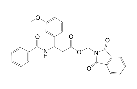 benzenepropanoic acid, beta-(benzoylamino)-3-methoxy-, (1,3-dihydro-1,3-dioxo-2H-isoindol-2-yl)methyl ester