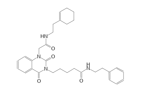 5-(1-(2-{[2-(1-cyclohexen-1-yl)ethyl]amino}-2-oxoethyl)-2,4-dioxo-1,4-dihydro-3(2H)-quinazolinyl)-N-(2-phenylethyl)pentanamide