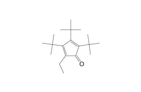 2-ETHYL-3,4,5-TRI-TERT.-BUTYL-CYCLOPENTADIENON