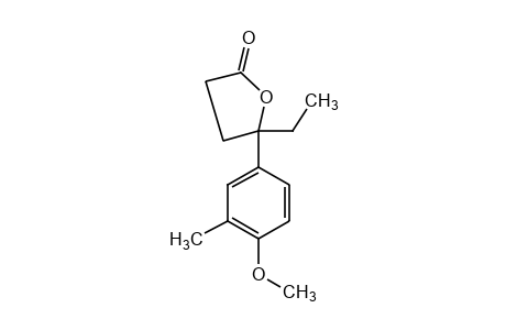 dihydro-5-ethyl-5-(4-methoxy-m-tolyl)-2(3H)-furanone