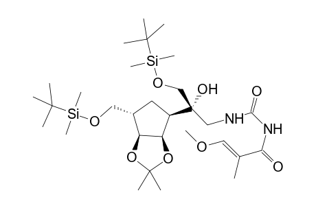 (2S,1'S,2'R,3'S,4'R)-(-)-1-[2-(4'-tert-Butyldimethylsiloxymethyl-2',3'-Isopropylidenedioxycyclopent-1'-yl)-2-tert-butydimethylsilyloxymethyl-2-hydroxyethyl]-3-(3-methoxy-2-methylacryloyl)urea