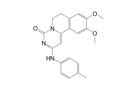 9,10-dimethoxy-2-(4-toluidino)-6,7-dihydro-4H-pyrimido[6,1-a]isoquinolin-4-one