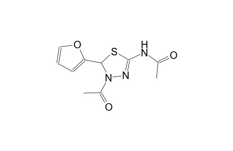 N-(4-acetyl-5-(2-furyl)-delta^2-1,3,4-thiadiazolin-2-yl)acetamide