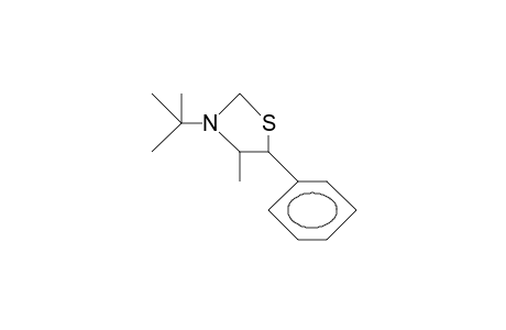 5-Phenyl-3-tert.butyl-4-methyl-1,3-thiazolidin, (erythro)