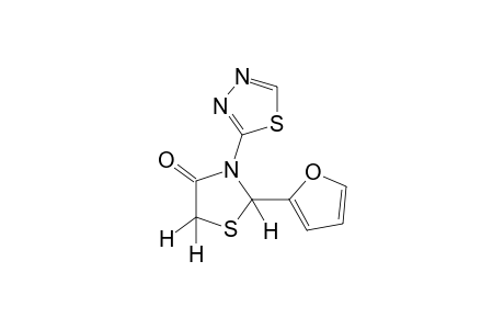 2-(2-Furyl)-3-(1,3,4-thiadiazol-2-yl)-4-thiazolidinone