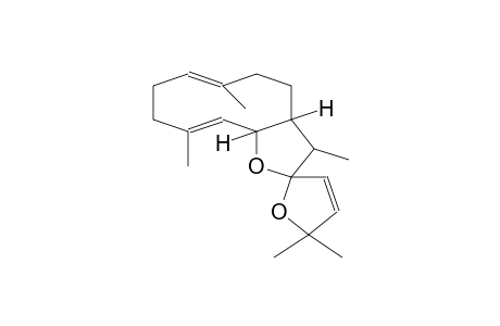 SPIRO[CYCLODECA[b]FURAN-2(3H),2'(5'H)-FURAN], 3a,4,5,8,9,11a-HEXAHYDRO-3,5',5',6,10-PENTAMETHYL-