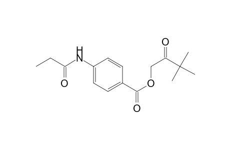 3,3-Dimethyl-2-oxobutyl 4-(propionylamino)benzoate