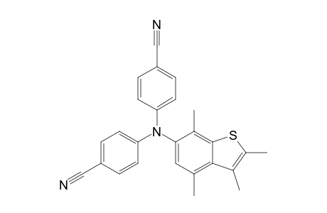 6-Bis(4-cyanophenyl)amino-2,3,4,7-tetramethylbenzo[b]thiophene