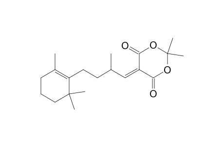 2,2-Dimethyl-5-(2-methyl-4-(2,6,6-trimethylcyclohex-1-enyl)butylidene)-1,3-dioxane-4,6-dione
