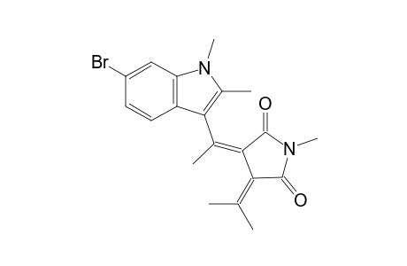 3-[1-(6-Bromo-1,2-dimethyl-1H-indol-3-yl)ethylidene]-1-methyl-4-(propan-2-ylidene)pyrrolidine-2,5-dione