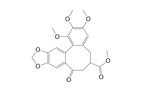 2,3-(4,5-Methylenedioxy-benzo)-4,5-(2,3,4-trimethoxy-benzo)-7-carbomethoxy-cyclooctanone diastereomer 1