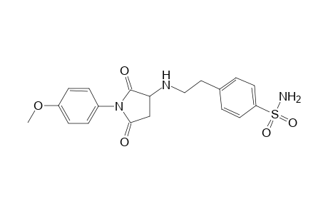 4-(2-{[1-(4-Methoxyphenyl)-2,5-dioxo-3-pyrrolidinyl]amino}ethyl)benzenesulfonamide