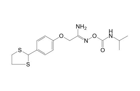 2-[p-(1,3-dithiolan-2-yl)phenoxy]-O-(isopropylcarbamoyl)acetamidoxime