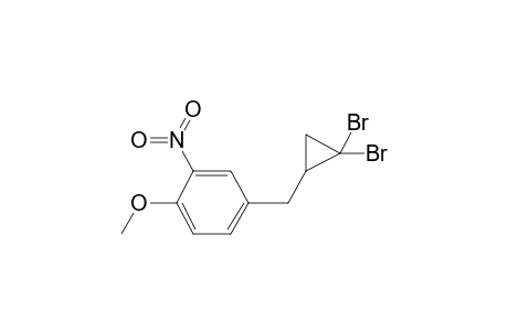 Benzene, 4-[(2,2-dibromocyclopropyl)methyl]-1-methoxy-2-nitro-