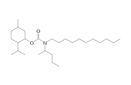 Carbonic acid, monoamide, N-(2-pentyl)-N-undecyl-, menthyl ester