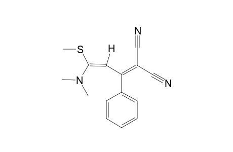 2-CYANO-3-PHENYL-5-DIMETHYLAMINO-5-METHYLTHIO-PENTA-2,4-DIENE-NITRILE