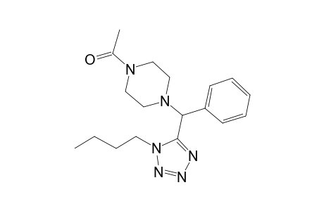 1-(4-((1-Butyl-1H-tetrazol-5-yl)(phenyl)methyl)piperazin-1-yl)ethan-1-one