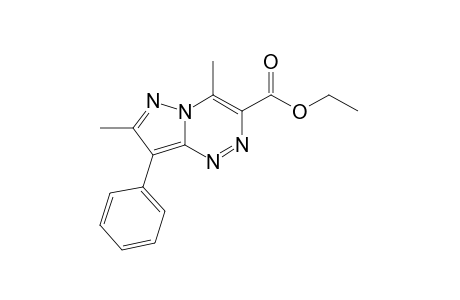 4,7-dimethyl-8-phenylpyrazolo[5,1-c]-as-triazine-3-carboxylic acid, ethyl ester