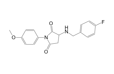 3-[(4-fluorobenzyl)amino]-1-(4-methoxyphenyl)-2,5-pyrrolidinedione