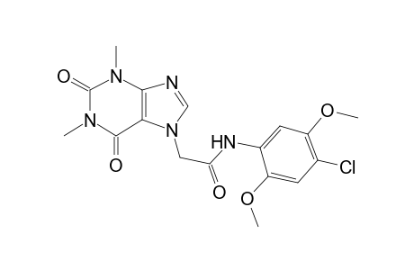 1H-purine-7-acetamide, N-(4-chloro-2,5-dimethoxyphenyl)-2,3,6,7-tetrahydro-1,3-dimethyl-2,6-dioxo-