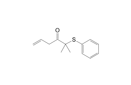 2-Methyl-2-phenylsulfanylhex-5-en-3-one