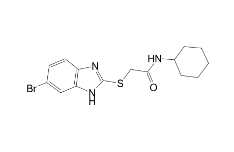 acetamide, 2-[(6-bromo-1H-benzimidazol-2-yl)thio]-N-cyclohexyl-
