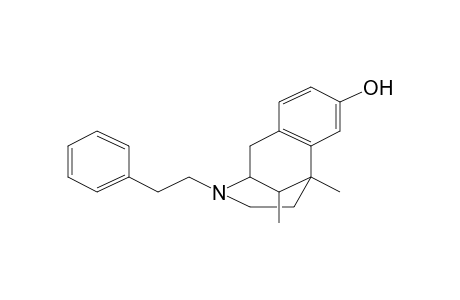 2,6-Methano-3-benzazocin-8-ol, 1,2,3,4,5,6-hexahydro-6,11-dimethyl-3-(2-phenylethyl)-