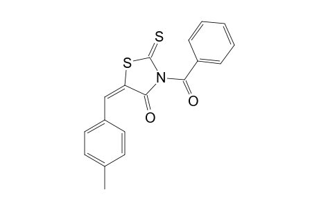 (5E)-3-benzoyl-5-(4-methylbenzylidene)-2-thioxo-thiazolidin-4-one