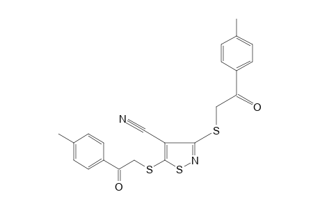 3,5-bis[(p-methylphenacyl)thio]-4-isothiazolecarbonitrile