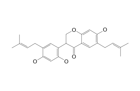 PROSTRATOL-B;6,5'-DI-(GAMMA,GAMMA-DIMETHYLALLYL)-7,2',4'-TRIHYDROXY-ISOFLAVANONE