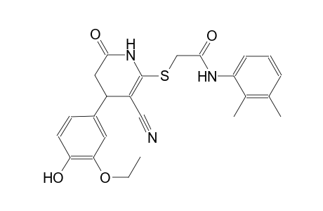 acetamide, 2-[[3-cyano-4-(3-ethoxy-4-hydroxyphenyl)-1,4,5,6-tetrahydro-6-oxo-2-pyridinyl]thio]-N-(2,3-dimethylphenyl)-